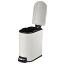 Papelero 5 Litros Metal Blanco Mate