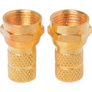 Conector atornillable tipo F RG-6 2unds.