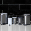 Basurero 3 Litros Metal Blanco