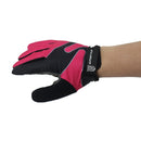 Guante Mujer De Pvc M Rosa, Negro Y Gris