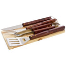 Kit Asado 4 Piezas Tabla Para Parrilla