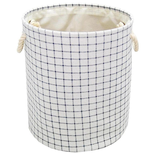 Canasto Para Ropa Checker 35X40X35 Cm 38 L Blanco