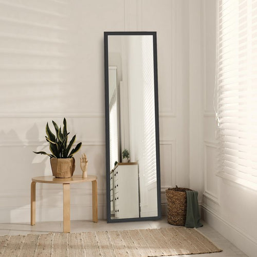 Espejo Decorativo Forma Rectangular 30X120 Cm Negro