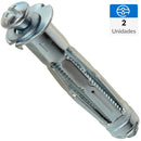 Anclaje Para Pared Hueca 1/4 Pulg 2 Unidades