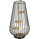 Porta Tealight Metalico Decorativo 3 Velas 26 Cm