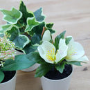 Set 3 Plantas Artificiales 13 cm Verde
