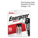 Energizer Max Alcalina Aaa, 2 Pilas