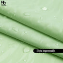 Forro Cortina Bano Verde con Argollas 178x180cm con Iman