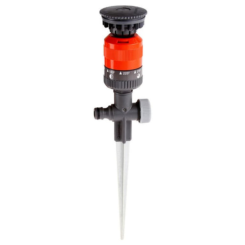 Aspersor de plastico con estaca