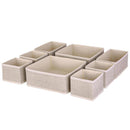 Set 8 Organizadores 28X11X28 Cm Beige