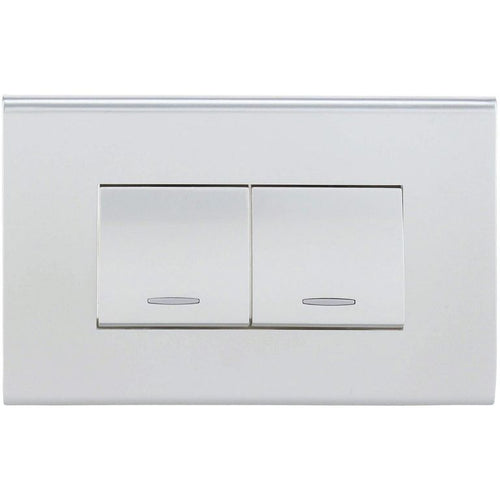 Interruptor doble 9/15 10 A Clio Gris