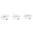 Pack focos LED basculantes 3 unidades.