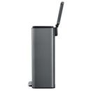 Basurero de Bolsa 50x70 cm 30 Litros Metal Negro Mate