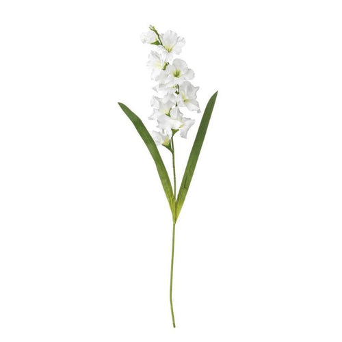 Vara Gladiolo Artificial 100 cm Blanco