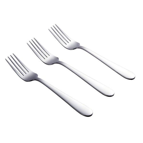 Set de 3 Tenedores Cena Inoxidable Plateado
