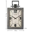 Reloj recta London 30x53 cm gris