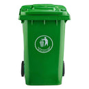 Basurero Plastico Con Tapa Ruedas 360 L