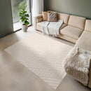 Alfombra Cocoon 160x230 cm Polipropileno Blanco
