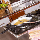 Bateria de Cocina 5 Piezas Acero inoxidable Antiadherente Negro