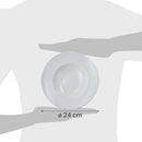 Combo 12 Plato Hondo 24 Cm Blanco Ring