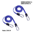 Bungee Elastico Metalico 2 Unidades Metros