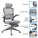 Silla Escritorio Ergonomica Ejecutiva Mendoza Gris