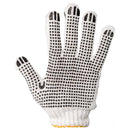 Propack 20 Pares Guantes Pigmentados Antideslizante de PVC Talla unica Blanco/Negro
