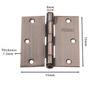 Pack 3 Unidades Bisagra 3X3 Bronce Old