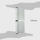 Bisagra de aluminio 145 mm satinado