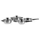 Bateria de cocina 7 Piezas Acero inoxidable Plateado