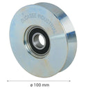 Rueda Para Porton Al Piso 100 Mm Deslizamiento Suave