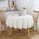 Mantel Redonda 180x180 cm Jacquard Blanco