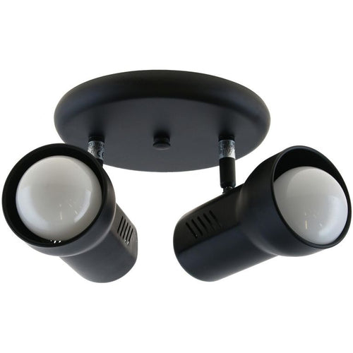 Barra Led R63 2 Luces Metal Negro.