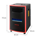 Estufa A Gas 15 Kg Gas Gh-Bf52 Rojo Y Negro