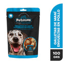 Comida para Perros Snack Para Perros Galletas De Mani Envueltas En Pollo 100 Gr