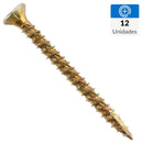 Tornillo Madera Madera 1-1/2 Pulg 6 Mm 12 Unidad(Es)