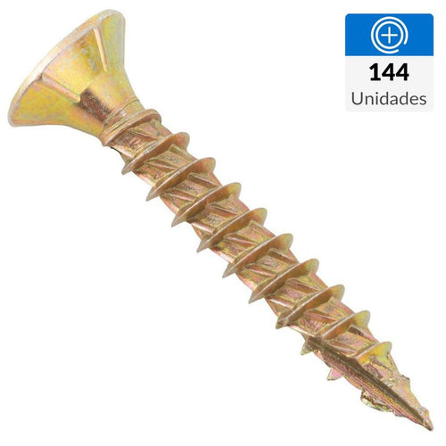 Tornillo Turbo Screw Madera Madera 30 Mm 4.5 Mm 144 U.