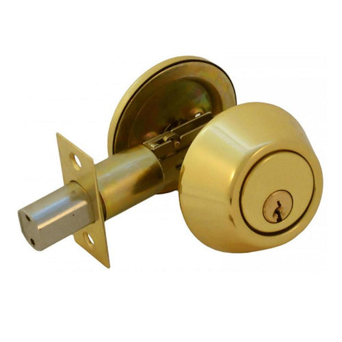 Pomo y cerrojo para puerta de acceso bronce