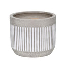 Macetero Vitoria De Ceramica 26X21 Cm Gris