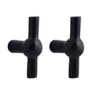 Pack 2 pomos llave negra 50x1