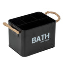 Organizador de Bano 13x12.5x19 cm 2.37 l Negro