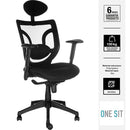 Silla Escritorio Ejecutiva Black Negro