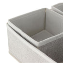Set 4 Organizadores 14X14X0.1 Cm Beige