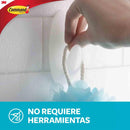 Gancho para Bano con Tiras Impermeables Mediano Blanco