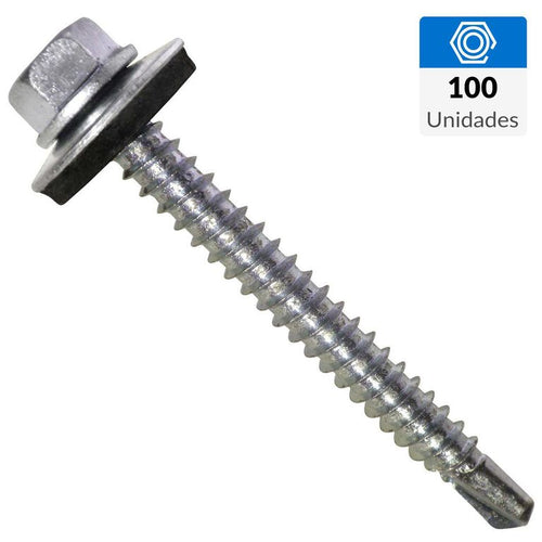 Tornillo Autoperforante Metal 2 " 12 mm 100 unidad(es)..