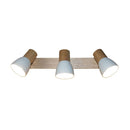 Barra Suizo 3 Luces Madera Blanco