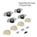 Set de correderas al piso 4 unidades