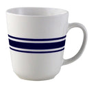 Juego de Loza 16 Piezas Porcelana Borde Blanco