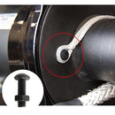 Perno cabeza boton M2 x 12 mm c/tuerca pavonado negro 4u