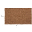 Limpiapies Natural 45X75 Cm Coco Cafe